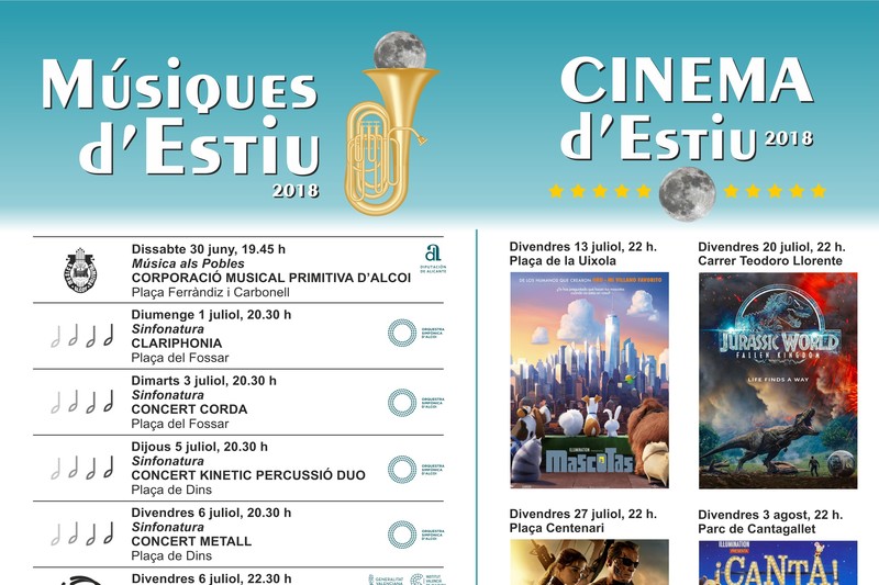 Programació Cultural de l’Estiu 2018