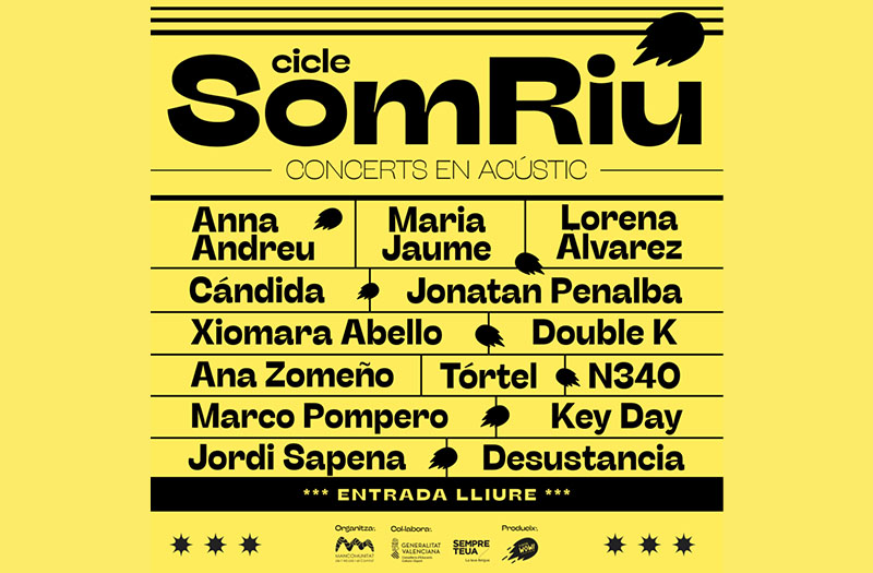 Nueva edición del ciclo de conciertos de verano SomRiu de la Mancomunitat de l’Alcoià i el Comtat