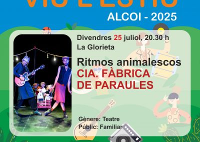 CIA. FÁBRICA DE PARAULES presenta RITMOS ANIMALESCOS