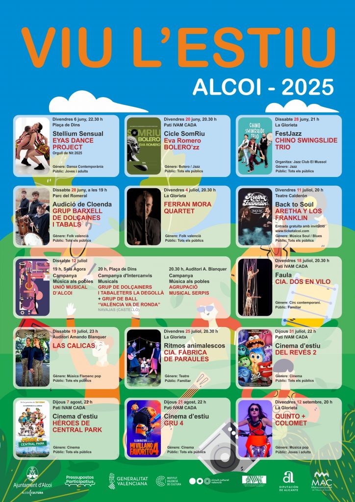 POSTER Programació VIU L'ESTIU 2025 - ALCOI