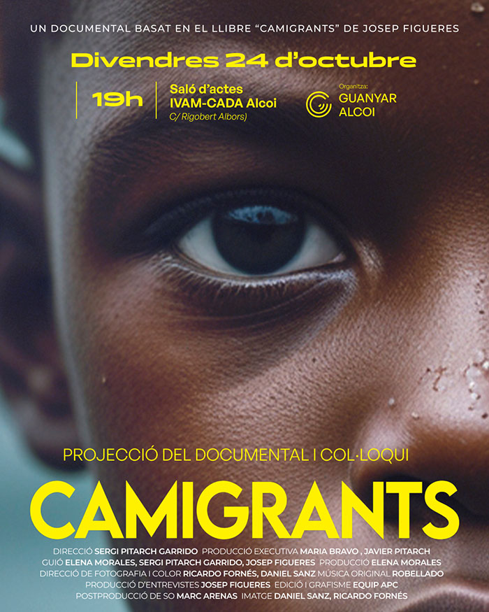 Proyección y coloquio del documental ‘CAMIGRANTS’ , de Sergi Pitarch Garrido