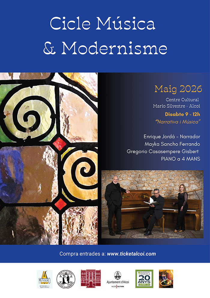 Cicle Música i Modernisme: Mayka Sancho / Gregorio Casasempere / Piano a 4 mans