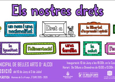 Exposició: ELS NOSTRES DRETS. Escola Mpal. de Belles Arts
