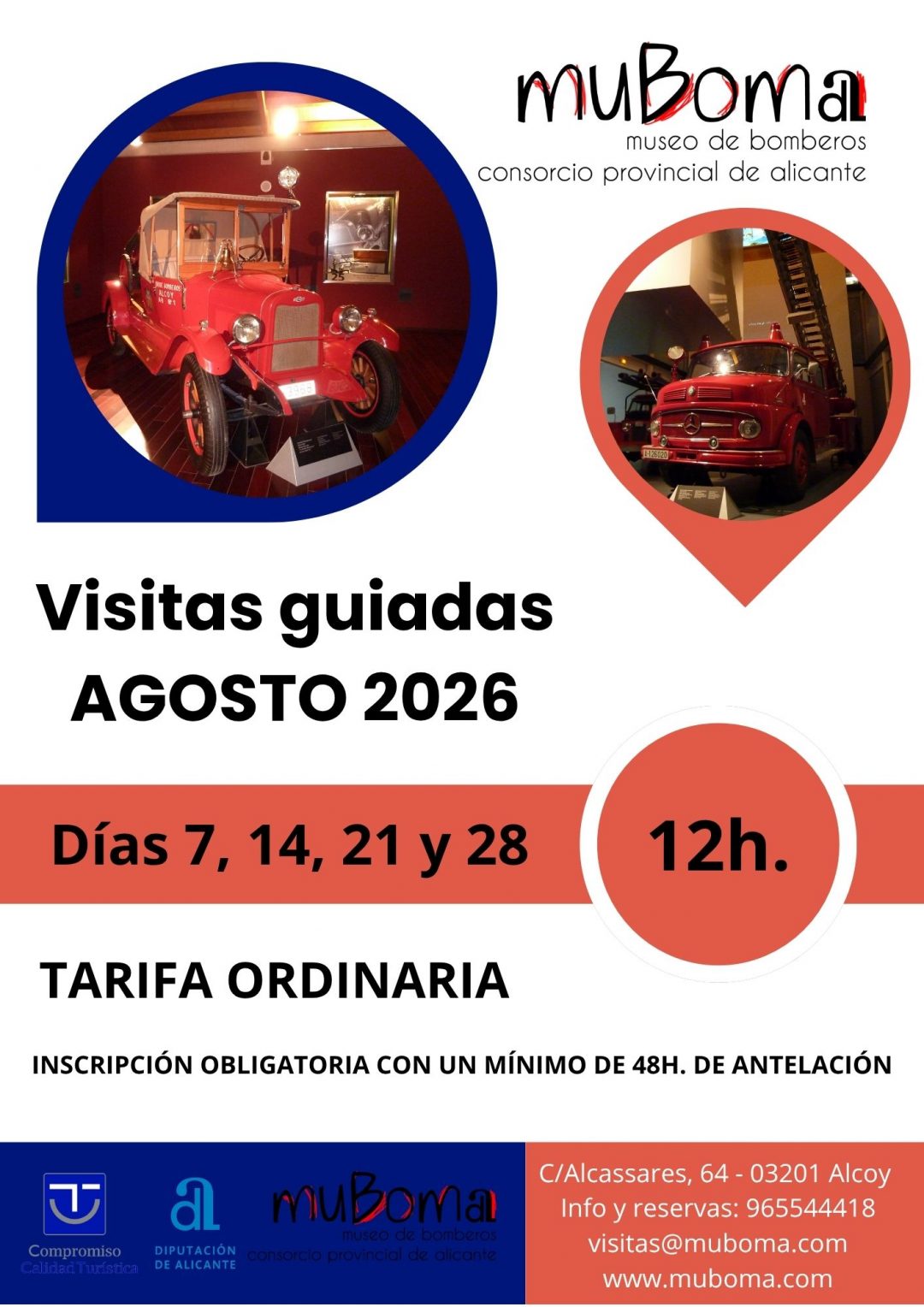 Programación de agosto en el muBoma