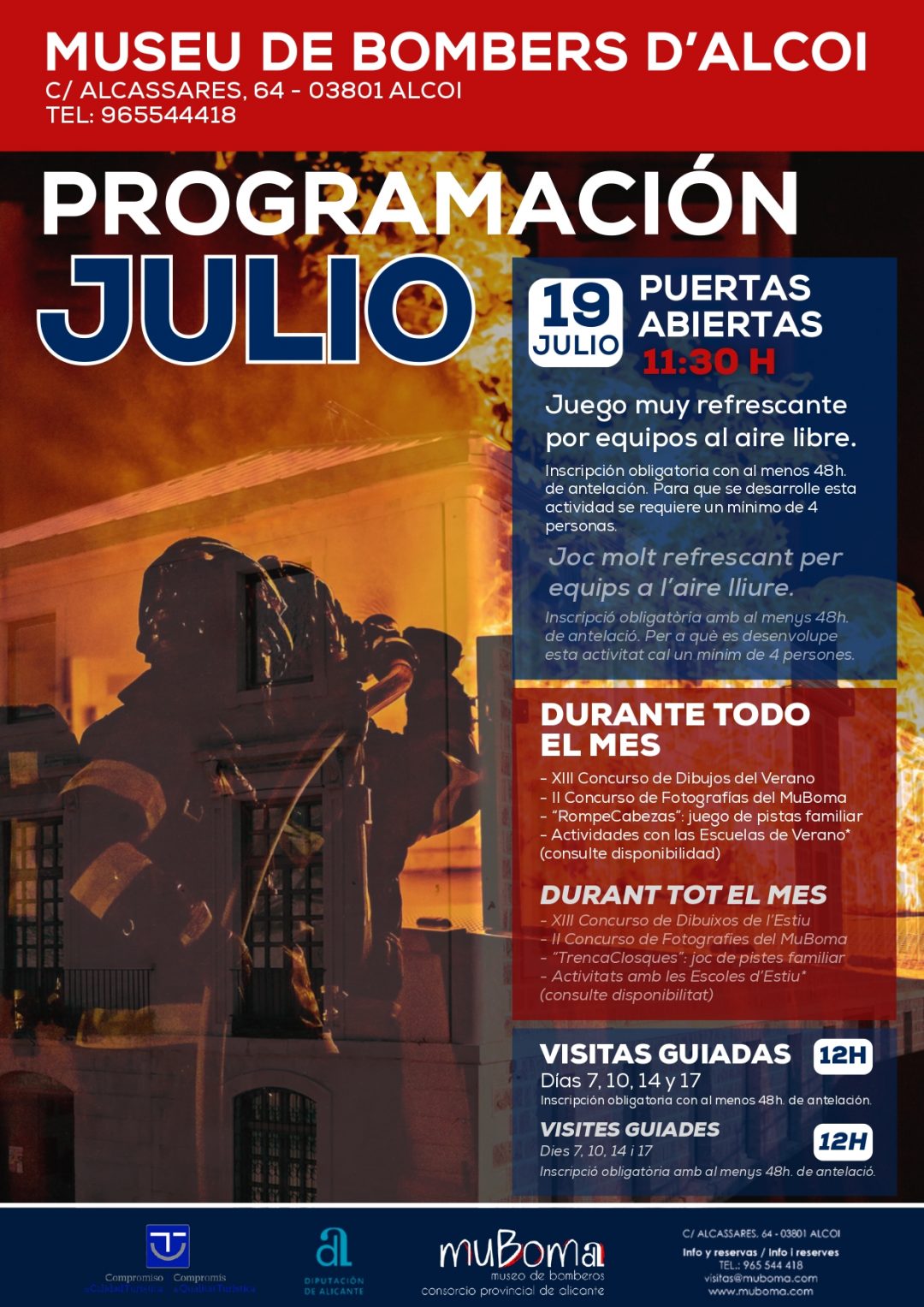Programación de verano en el muBoma
