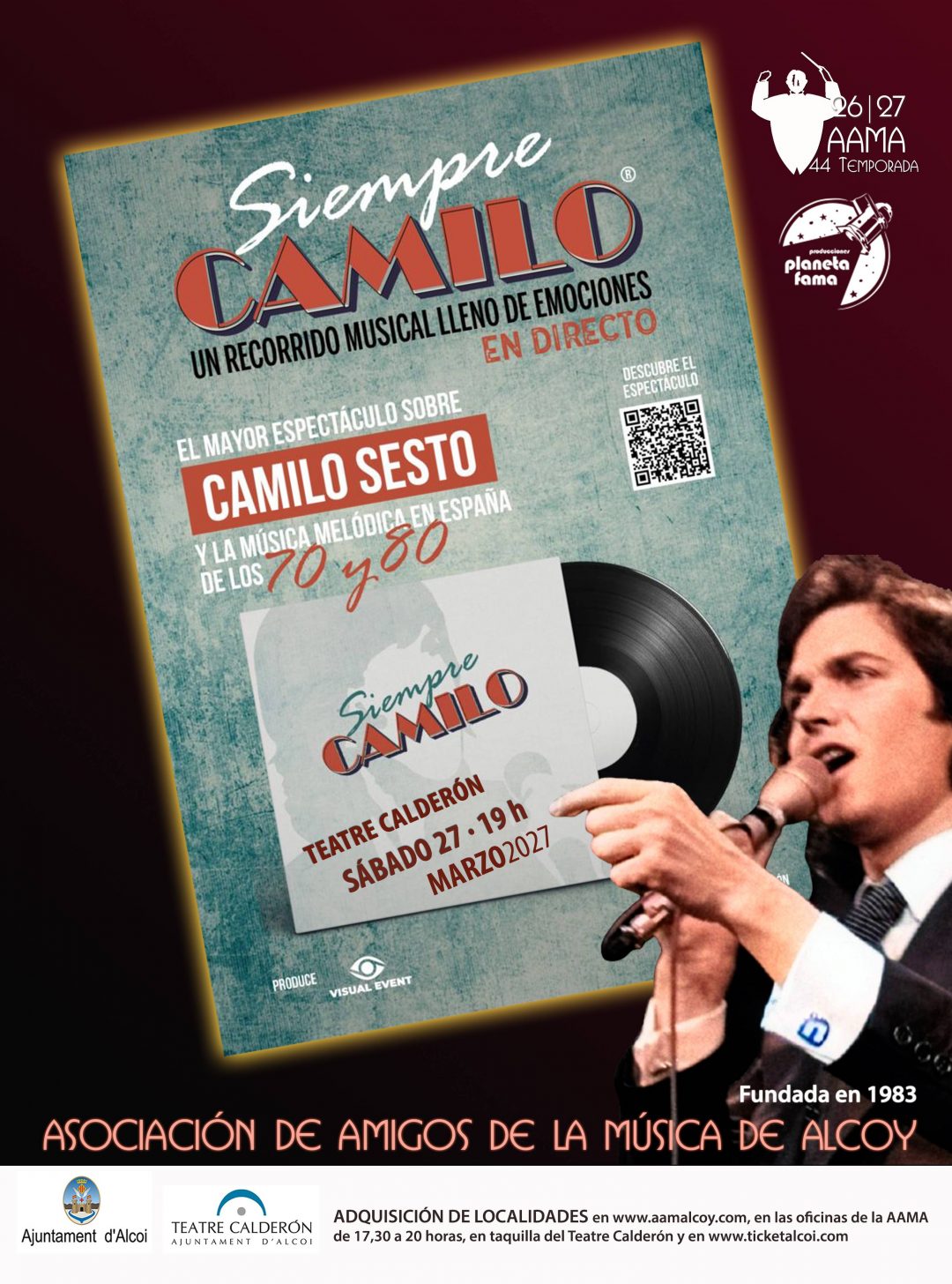 SIEMPRE CAMILO Y LA MÚSICA MELÓDICA DE LOS 70 Y 80