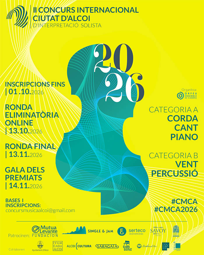 II Concurs Internacional “Ciutat d’Alcoi” d’interpretació solista
