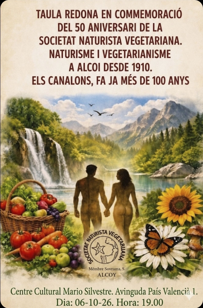 Taula redona: Naturisme i vegetarianisme a Alcoi des de 1910.